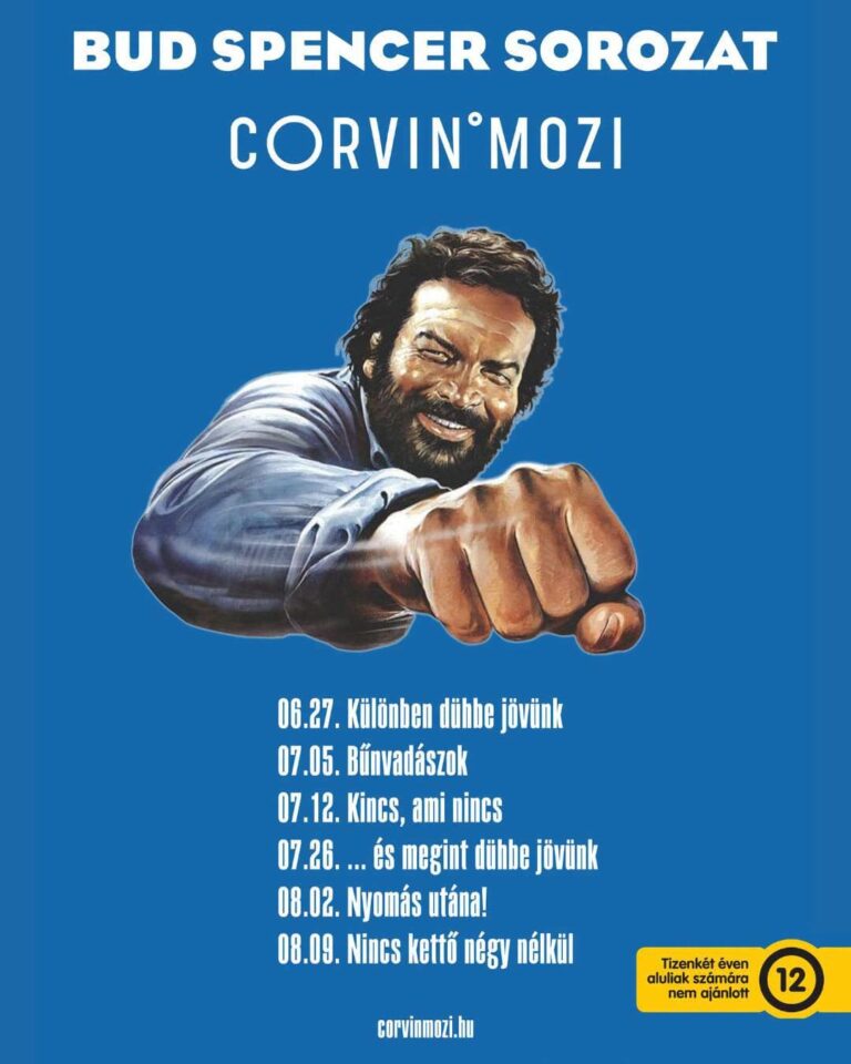 Buds Spencer vetítéssorozat a budapesti Corvin moziban