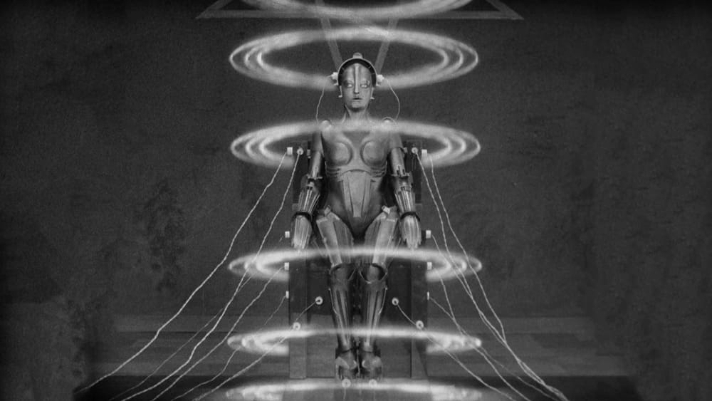 Jelenetfotó Fritz Lang némafilmjéből, a Metropolisból