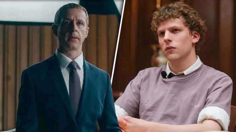 Jesse Eisenberg és Jeremy Strong a Social Network és a The Social Reckoning című filmekben