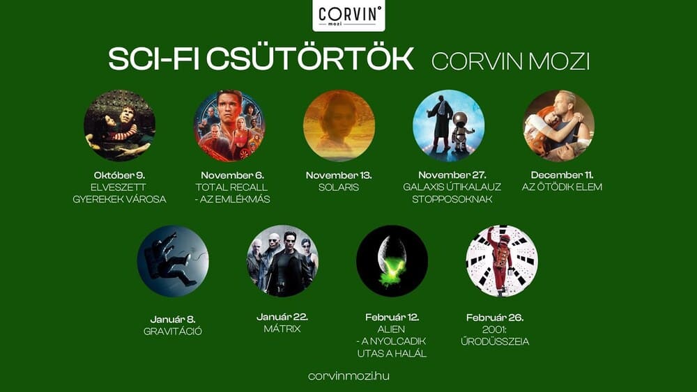 Fantasy Csütörtök váltja a Corvin mozi Sci-Fi Csütörtök sorozatát